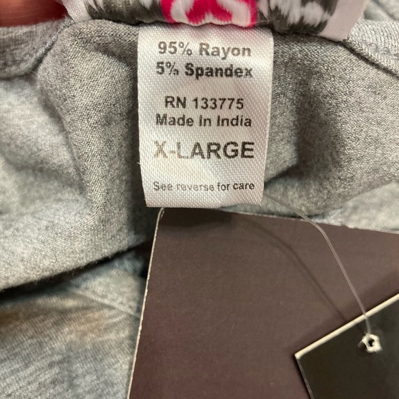 NWT Times Two Maternity Maxi Dress Short Sleeve Heathered Gray XL 12022 - Picture 6 of 8